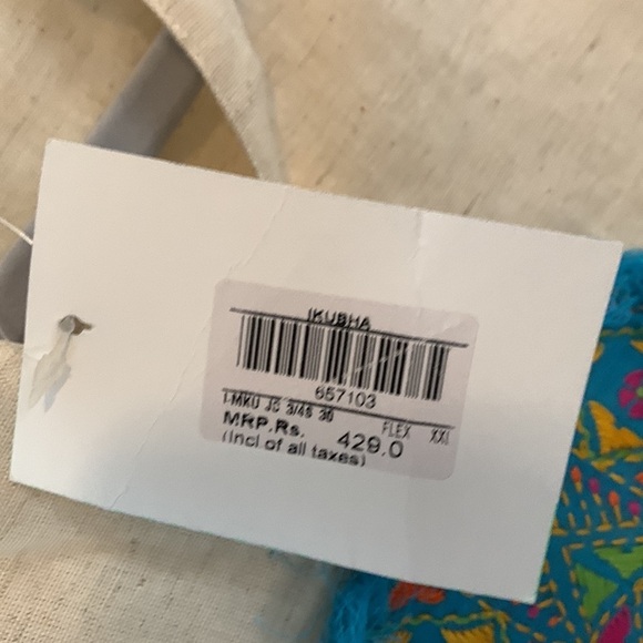 NWT Westside Linen (or Blend) Tunic w/ unique embroidered pattern size XXL - Picture 4 of 7